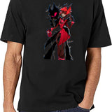 Hazbin Hotel Alastor Classic Black T-Shirt - White