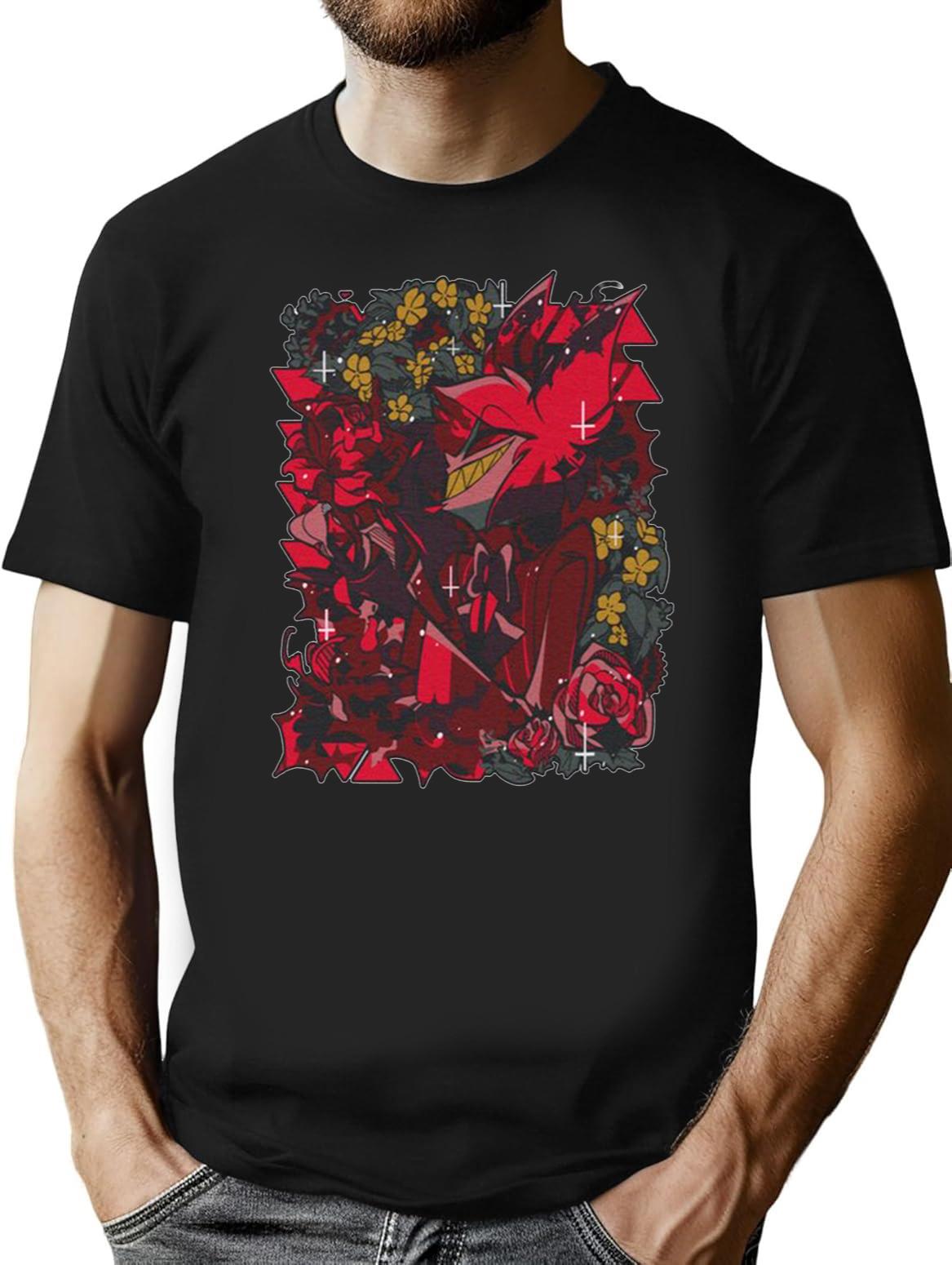 Hazbin Hotel Alastor Spring Essential Black T-Shirt - Black