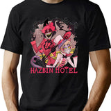 Hazbin Hotel Alastor and Lucifer Classic Black T-Shirt - Green