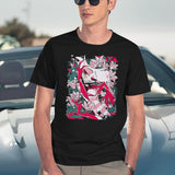 Hazbin Hotel - Angel Dust Classic Black T-Shirt - Navy