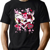 Hazbin Hotel Angel Dust Classic Black T-Shirt - Green