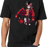 Hazbin Hotel - Husk Classic Black T-Shirt - White