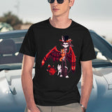 Hazbin Hotel - Husk Classic Black T-Shirt - Navy
