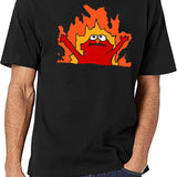 Hellmo Funny Cake Meme Black T-Shirt - White