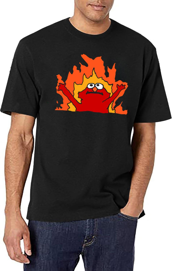 Hellmo Funny Cake Meme Black T-Shirt - White