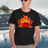 Hellmo Funny Cake Meme Black T-Shirt - Navy