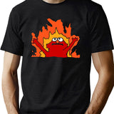 Hellmo Funny Cake Meme Black T-Shirt - Green