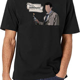 Hey Assbutt - Castiel Black T-Shirt - White