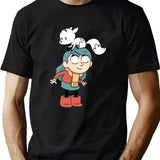 Hilda and Twig Hilda Black T-Shirt - Green