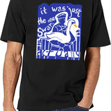 Hot Fuzz Swan Black T-Shirt - White