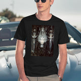 Hr Giger-Li-Painting Classic Black T-Shirt - Navy
