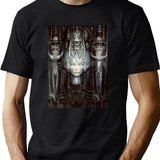Hr Giger-Li-Painting Classic Black T-Shirt - Green
