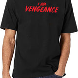 I Am Vengeance Black T-Shirt - White