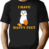 I Have Happy Feet Black T-Shirt - Black