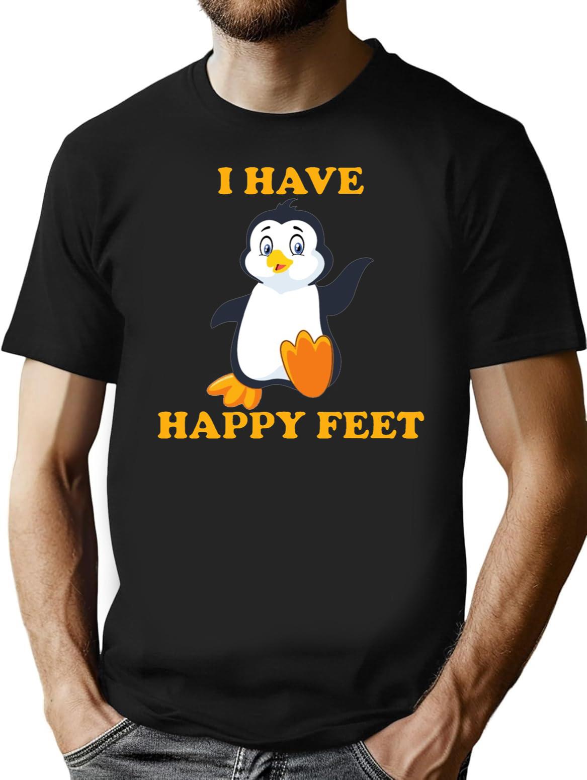 I Have Happy Feet Black T-Shirt - Black