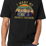I Want My Daddy Records Unisex T-Shirt Sanford And Son Black T-Shirt - White