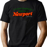 I Would Dropkick A Child for A Newport Black T-Shirt - Green