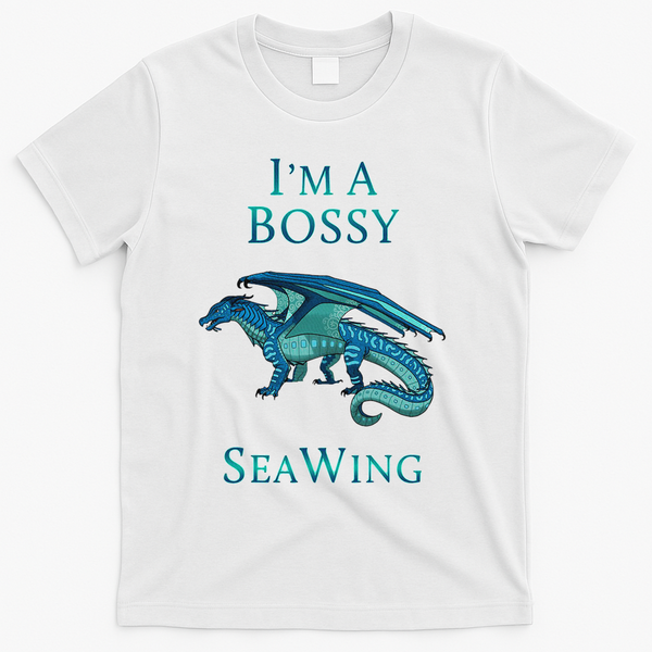I'm A Bossy Seawing Dragon Lovers, Ocean Dragon T-Shirt - White