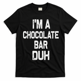 Im A Chocolate Bar Duh Halloween Costume T-Shirt - Black