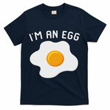 I'm An Egg Costume Funny Halloween Present Fried Egg Costume T-Shirt - Navy