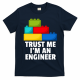 I´m An Engineer Building Blocks Brick Toy Builder T-Shirt - Navy Blue