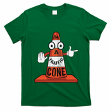 Im A Traffic Cone Halloween Last Minute Costume Funny T-Shirt - Irish Green