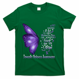 I Am The Storm Domestic Violence Awareness Butterfly Gift T-Shirt - Green