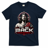 I’ll Be Back Cyber Jesus T-Shirt - Navy Blue