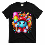Ice Cream Drip Baseball Stuff Baseball Drip For T-Shirt - Black