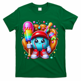 Ice Cream Drip Baseball Stuff Baseball Drip For T-Shirt - Green