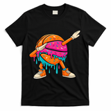 Ice Cream Drip Basketball Dabbing T-Shirt - Black