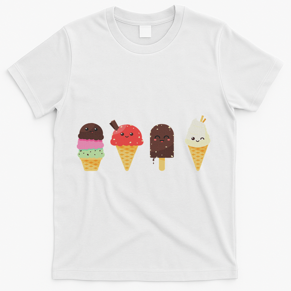 Ice Cream Lover For Summer T-Shirt - White