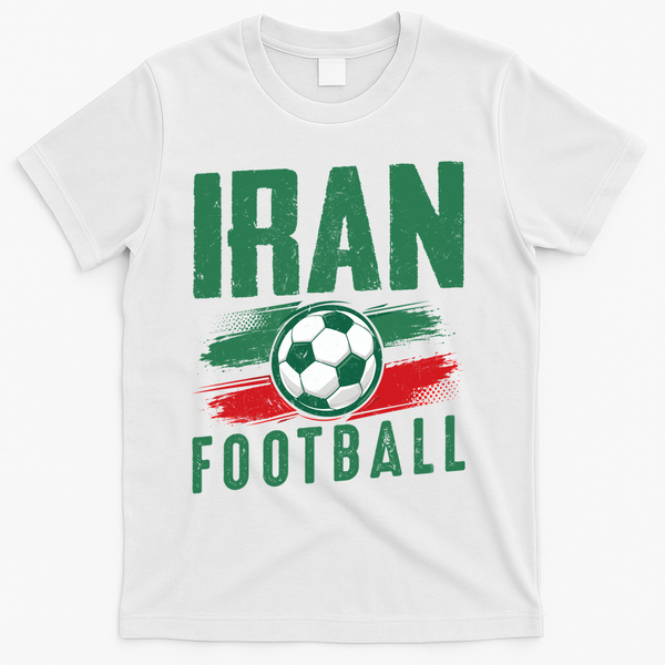 Iran Football Soccer Team Fan Flag T-Shirt - White