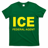 Ice Halloween Costume Federal Agent Police Immigration T-Shirt - Green