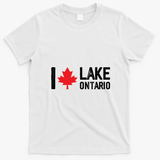 I Heart Maple Leaf Lake Ontario Canada T-Shirt - White
