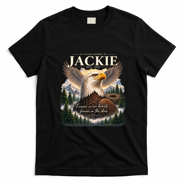 In Loving Memory Jackie Eagle T-Shirt - Black