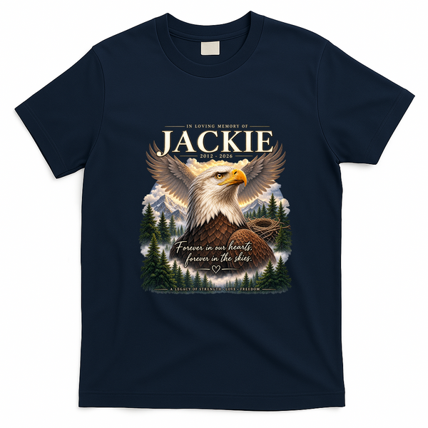 In Loving Memory Jackie Eagle T-Shirt - Navy Blue
