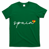 I Love Spain Signature Heart T-Shirt - Irish Green
