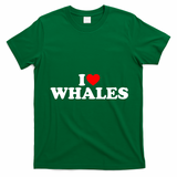 I Love Whales T-Shirt - Irish Green