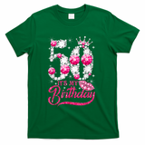 It's My 50th Birthday Queen 50 Years Old Shoes Crown Diamond T-Shirt - Green