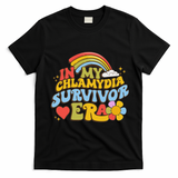 In My Chlamydia Survivor Era Funny Inappropriate T-Shirt - Black