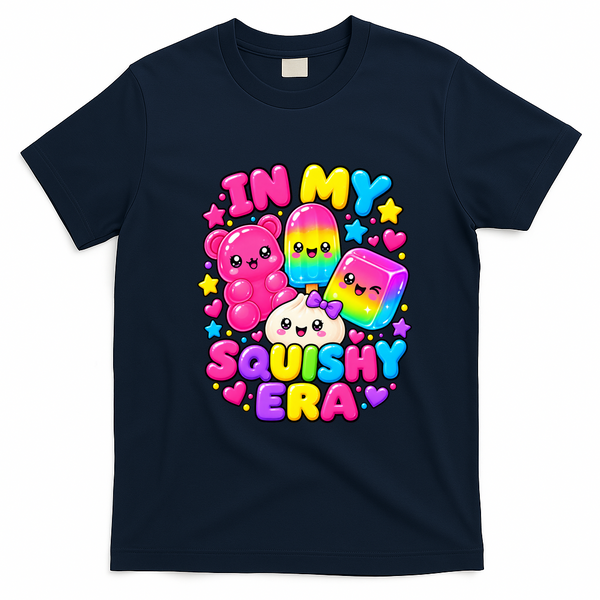 In My Squishy Era Cute Kawaii Aesthetic T-Shirt - Navy Blue