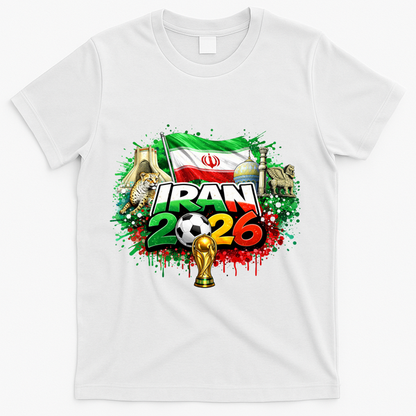 Iran North America Soccer Tournament 2026 T-Shirt - White