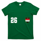 Iraq Nation Football Soccer 26 Jersey T-Shirt - Green