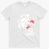 Im Nicer Than My Face Looks Spooky Halloween T-Shirt - White