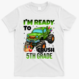 I'm Ready To Crush 5th Grade Monster Truck T-Shirt - White