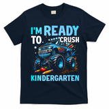 I'm Ready To Crush Kindergarten Cute Monster Truck Back To School T-Shirt - Navy Blue