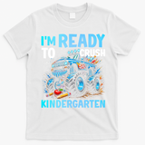 I'm Ready To Crush Kindergarten Cute Monster Truck Back To School T-Shirt - White