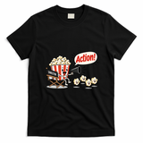 It's Showtime Movie Theater Popcorn Funny Meme T-Shirt - Black