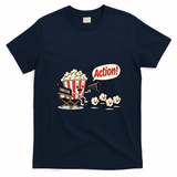It's Showtime Movie Theater Popcorn Funny Meme T-Shirt - Navy Blue